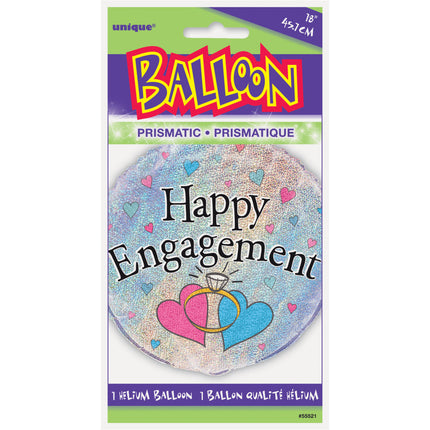 Helium Ballon Happy Engagement 45cm leer