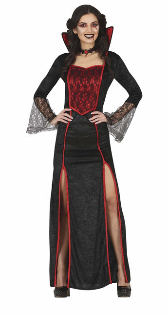 Vampir Halloween Kostüm Damen Rot