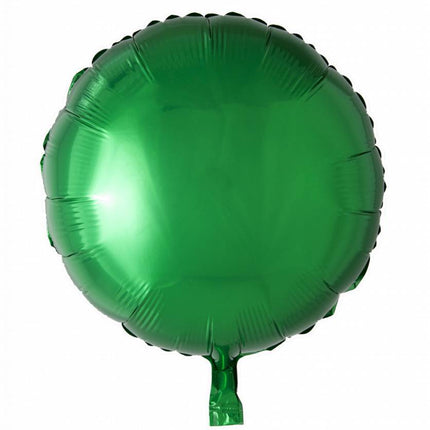 Helium Ballon Rund Grün 46cm Leer