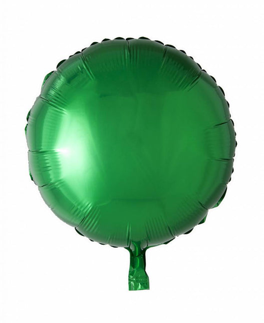 Helium Ballon Rund Grün 46cm Leer