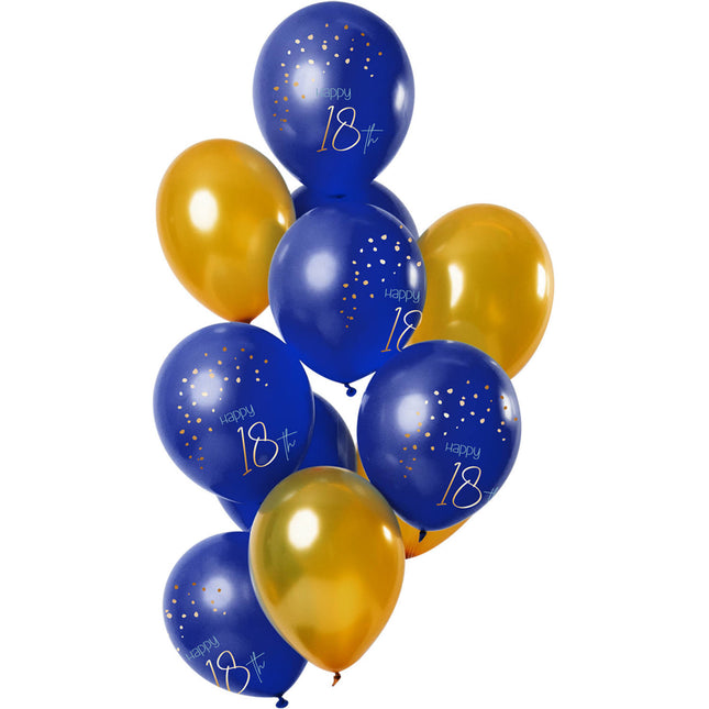 Ballons 18 Jahre Blau 30cm 12Stk