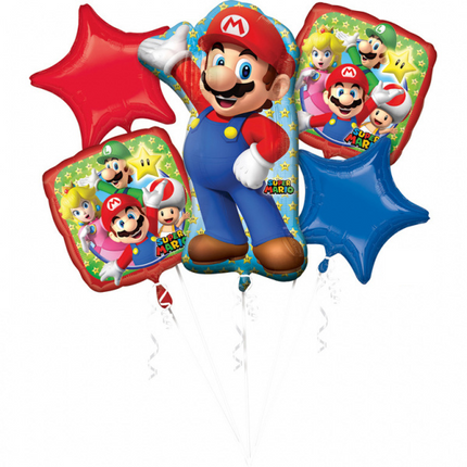 Super Mario Helium Ballons Set 5 Stück leer