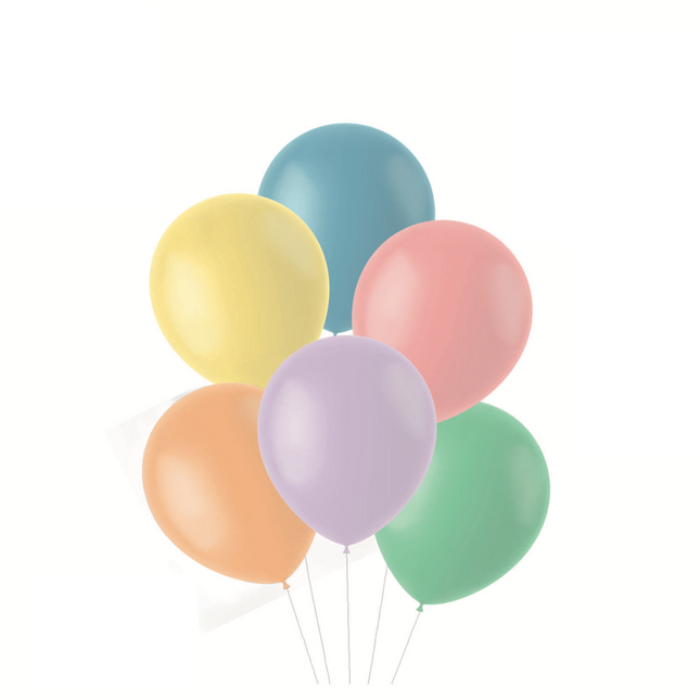 Bunte Ballons Pastell 33cm 10Stk