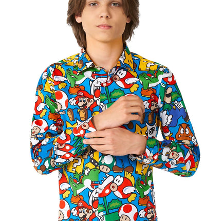 Super Mario Shirt Junge Teen OppoSuits