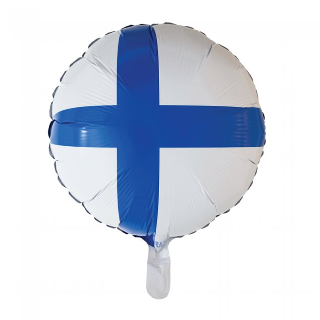 Heliumballon Flagge Finnland 45cm leer