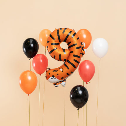 Heliumballon 9 Jahre Tiger Leer 76cm