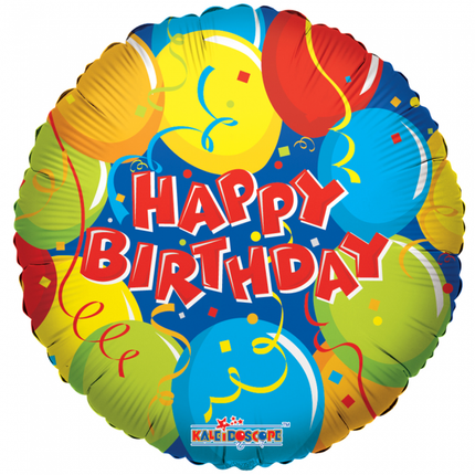 Heliumballon Happy Birthday Dekoration 45cm leer