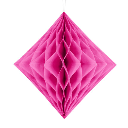 Honigwabe Diamant Fuchsia Quadrat 30cm