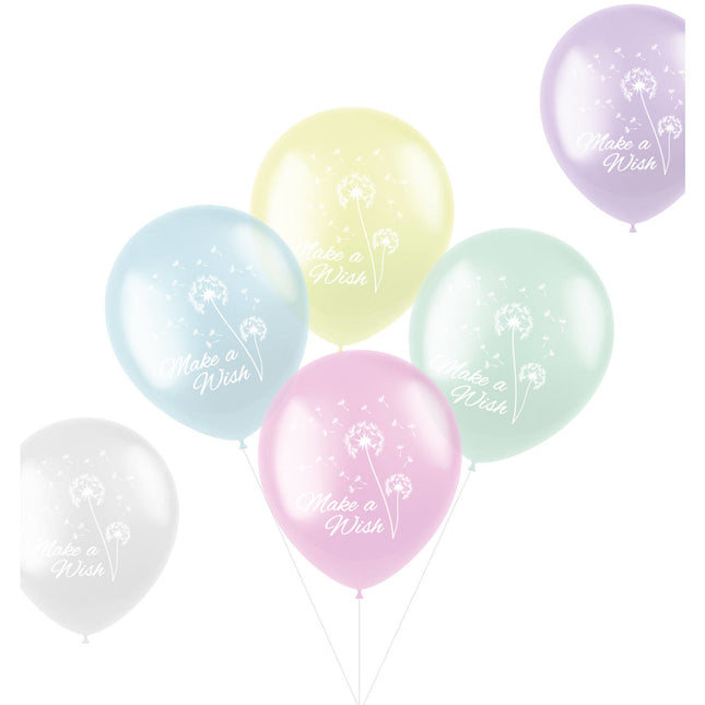 Ballons Make A Wish 33cm 6pcs