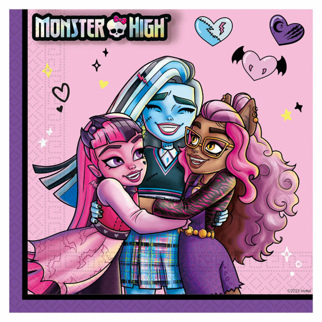 Monster High Servietten 33cm 20Stück