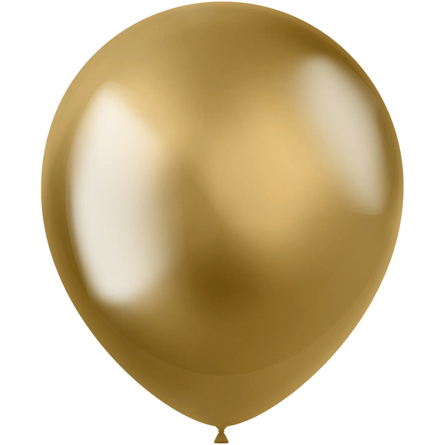 Gold Ballons Chrom 33cm 10Stk