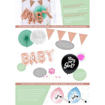 Gender Reveal Girl Party Pack