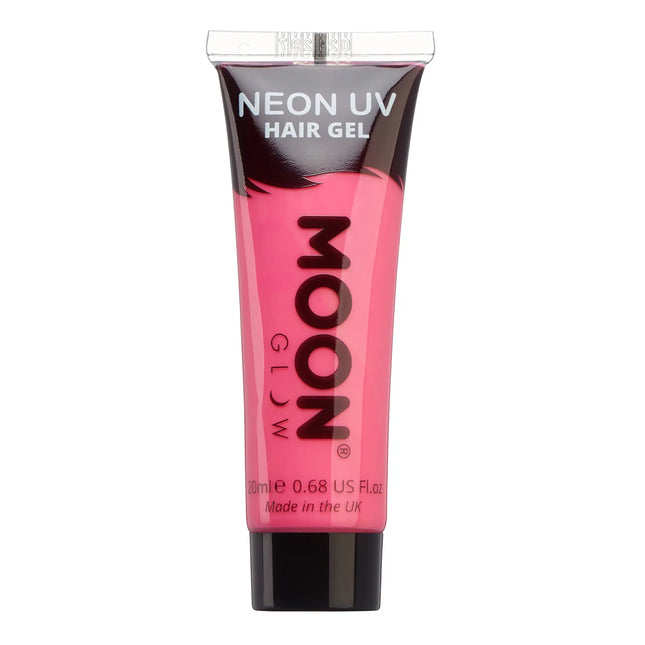 Moon Glow Neon UV Haargel Intensives Rosa 20ml