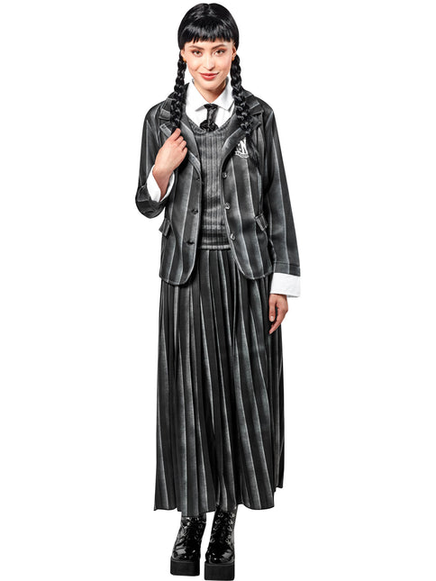 Halloween Kostüm Mittwoch Addams Uniform