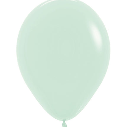 Ballons Pastell Mattgrün 25cm 100Stk