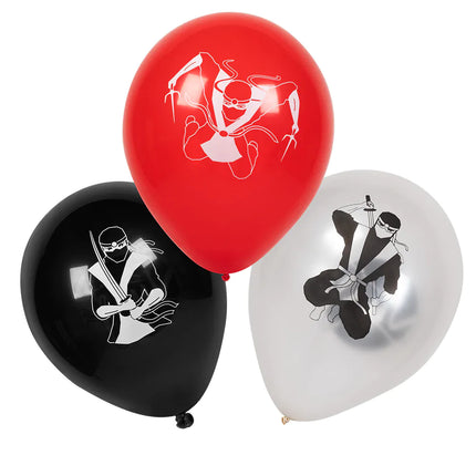 Ninja Luftballons 25cm 6 Stk.