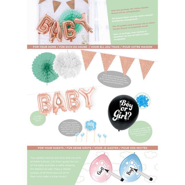 Gender Reveal Boy Party Pack