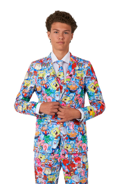 SpongeBob Frenzy Anzug Junge Teen OppoSuits