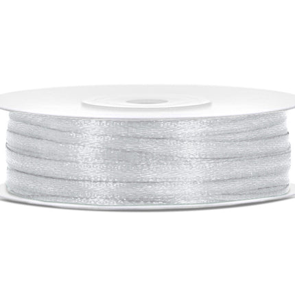 Satinband Silber 3mm 50m