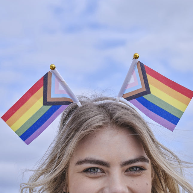 Regenbogen Haarband Fahnen 27cm