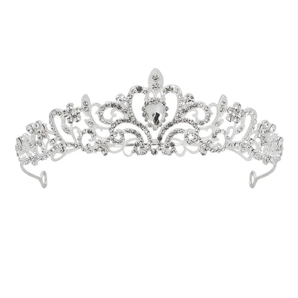 Silberne Tiara Metall