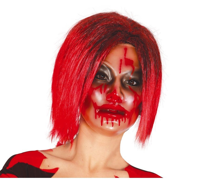 Halloween Maske Transparent Frau