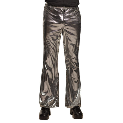 Silberne Disco-Hose M/L