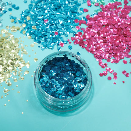 Moon Glitter Bio Chunky Glitter Blau 3g