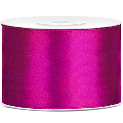 Satinband Fuchsia Dunkel 50mm 25m