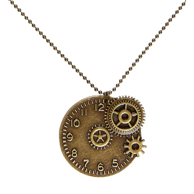 Steampunk Halskette Gold