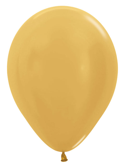 Ballons Metallic Gold 30cm 12 Stk.