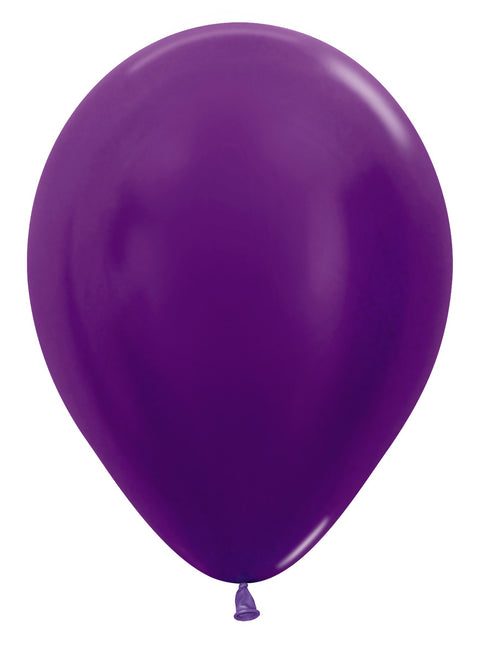 Ballons Metallic Violett 30cm 50Stk