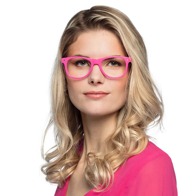 Party Brille neon pink