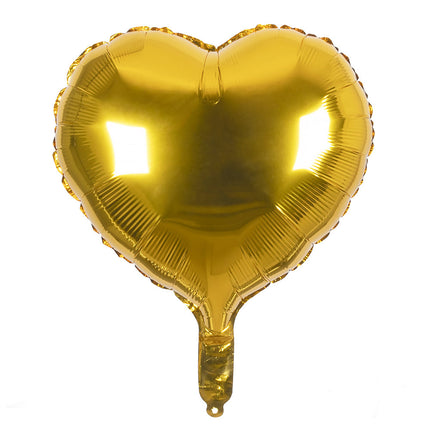 Gold Helium Ballon Herz Leer 45cm