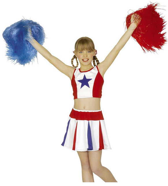 Cheerleader Pompom Blau