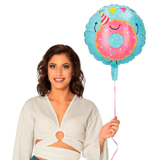 Helium Ballon Donut Doppelseitig 45cm