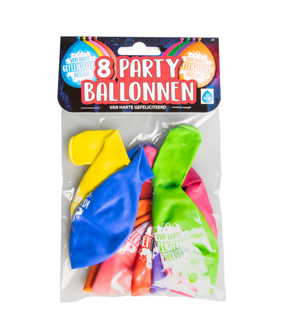 Geburtstagsballons Glückwunsch 30cm 8Stk