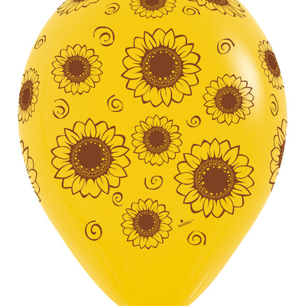 Ballons Sonnenblume Goldrute 30cm 25Stk