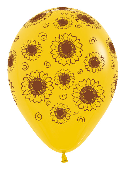 Ballons Sonnenblume Goldrute 30cm 25Stk