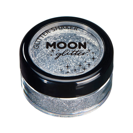 Moon Glitter Classic Fine Glitter Shaker Silber 5g