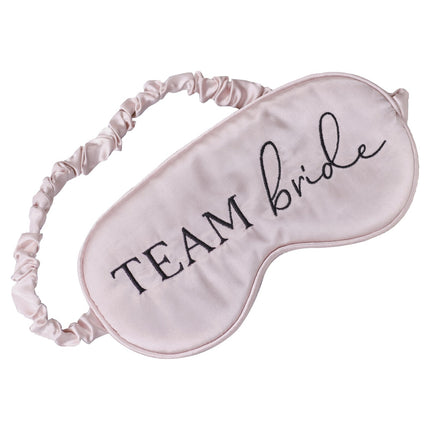 Rosa Schlafmaske Team Bride