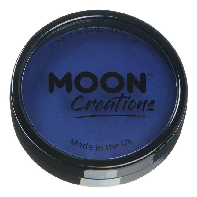 Moon Creations Pro Face Paint Kuchentöpfe Dunkelblau 36g