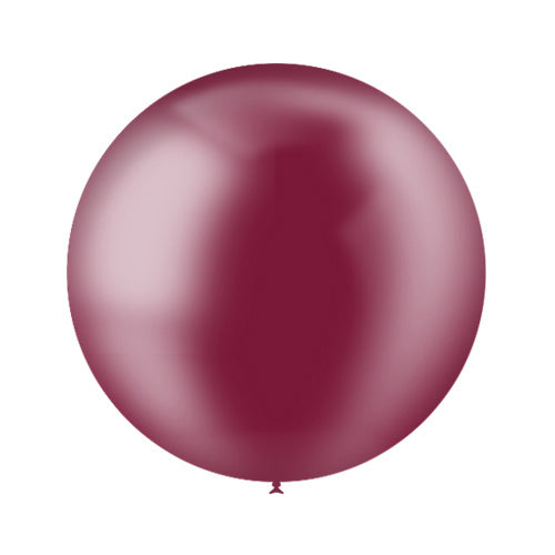 Bordeauxroter Riesenballon Transparent 60cm