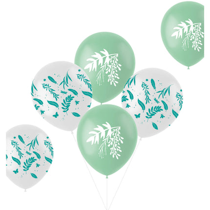 Ballons Natur Grün 33cm 6Stk