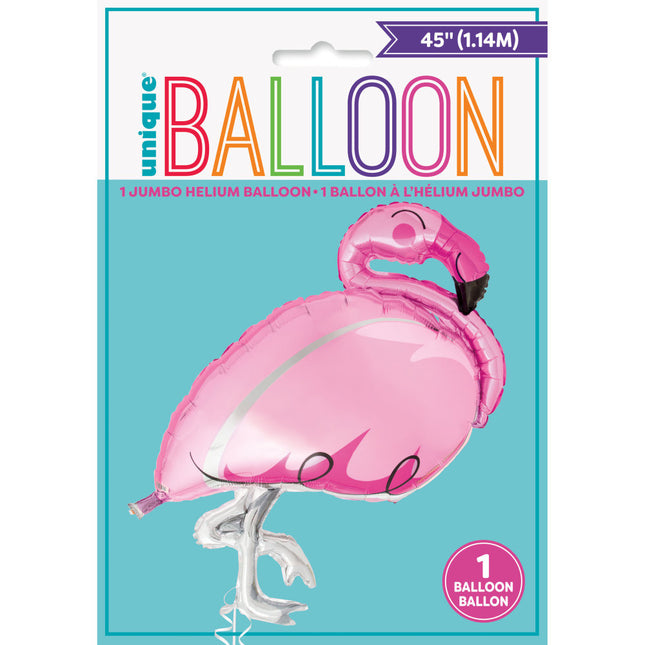 Helium Ballon Flamingo 89cm leer