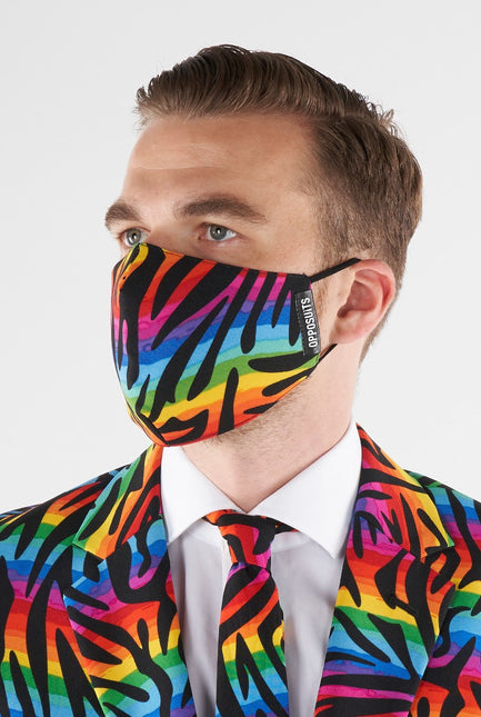 Wiederverwendbare Regenbogen-Gesichtsmaske