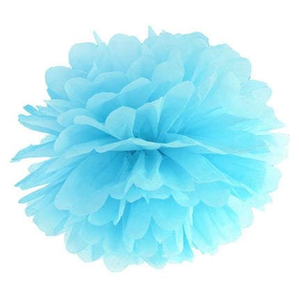 Pompon Himmelblau 25cm