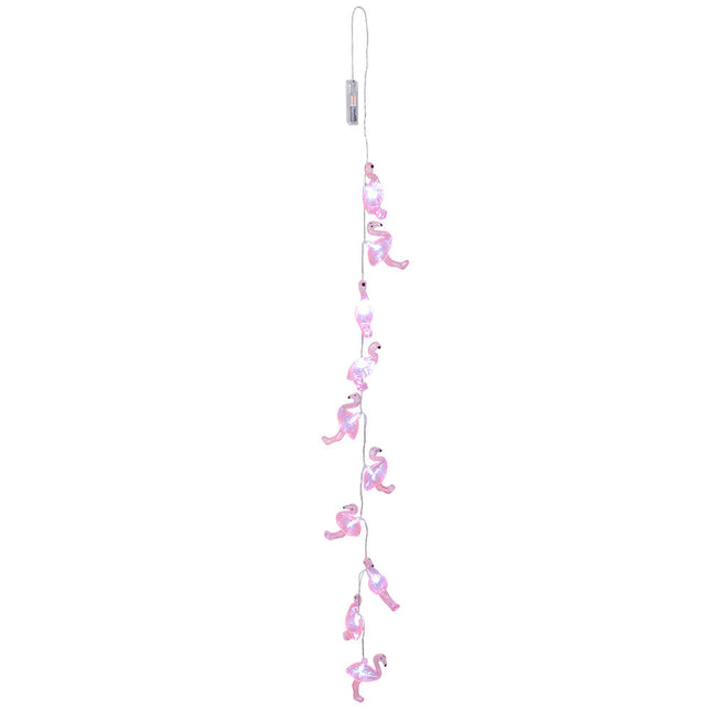 Lichtgirlande LED Flamingo 1,4m