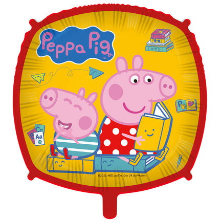 Peppa Pig Heliumballon Quadratisch Leer 46cm