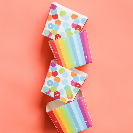 Alles Gute zum Geburtstag Candy Boxen Regenbogen Konfetti 5pcs